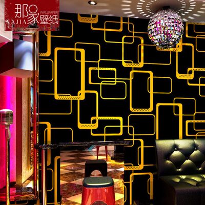 ktv墙纸 歌厅3d反光闪光墙布专用复古酒吧风格酒店会所背景墙壁纸