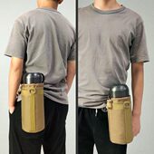 学生户外水壶包战术水壶套保温壶杯套水杯袋保护套斜挎便携水杯套