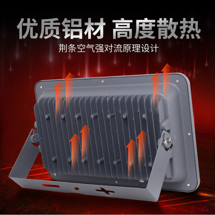 LED投光灯聚光灯大功率200w400w500瓦户外防水超亮工地塔吊灯强光