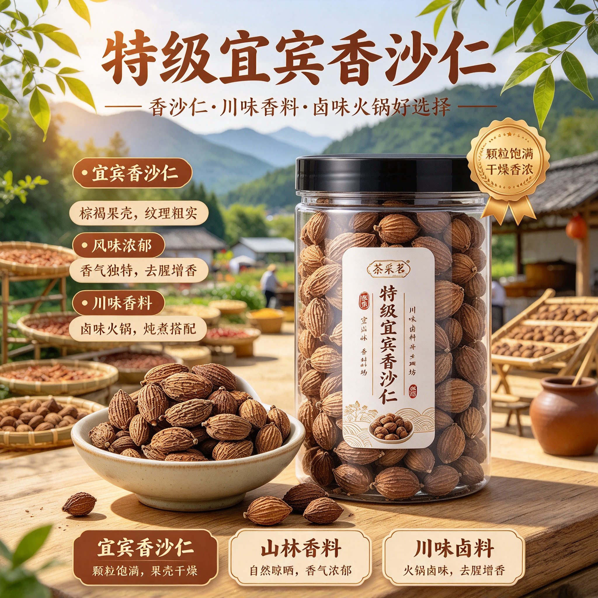 正品砂仁香料中药材新鲜干货