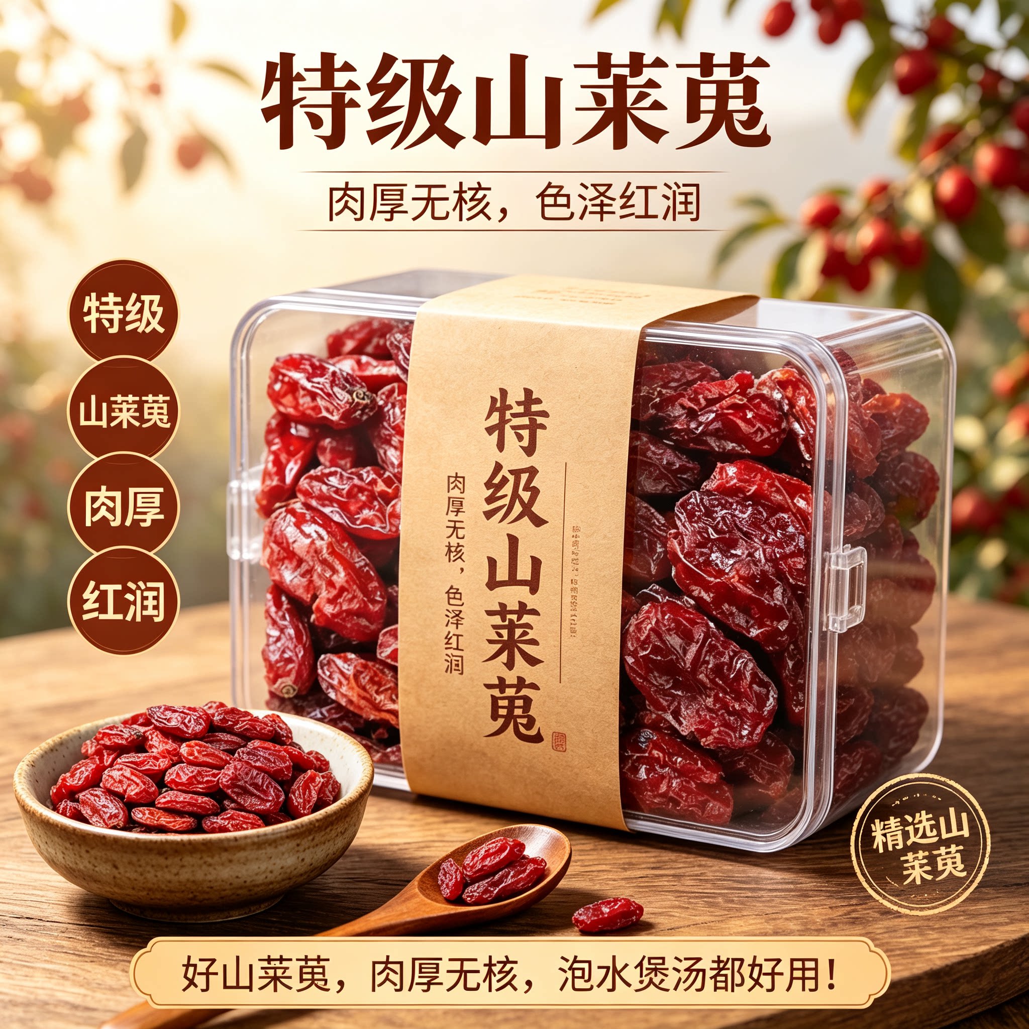 野生山茱萸肉泡茶正品功效