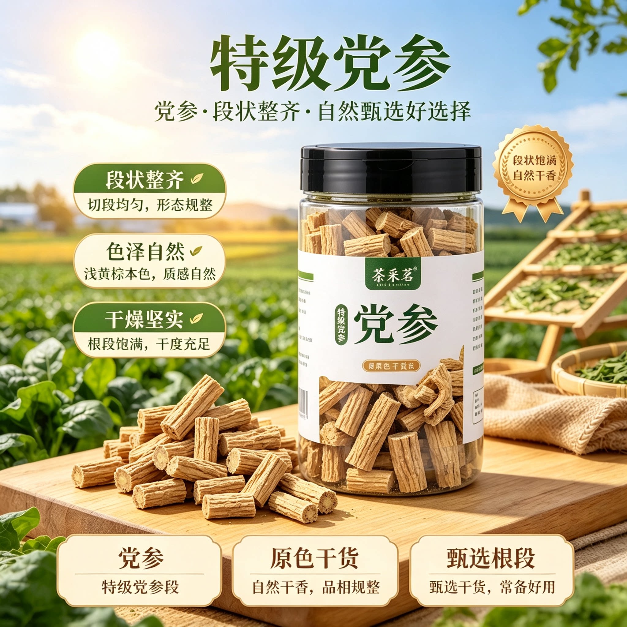 正品特级党参切片500克中药材