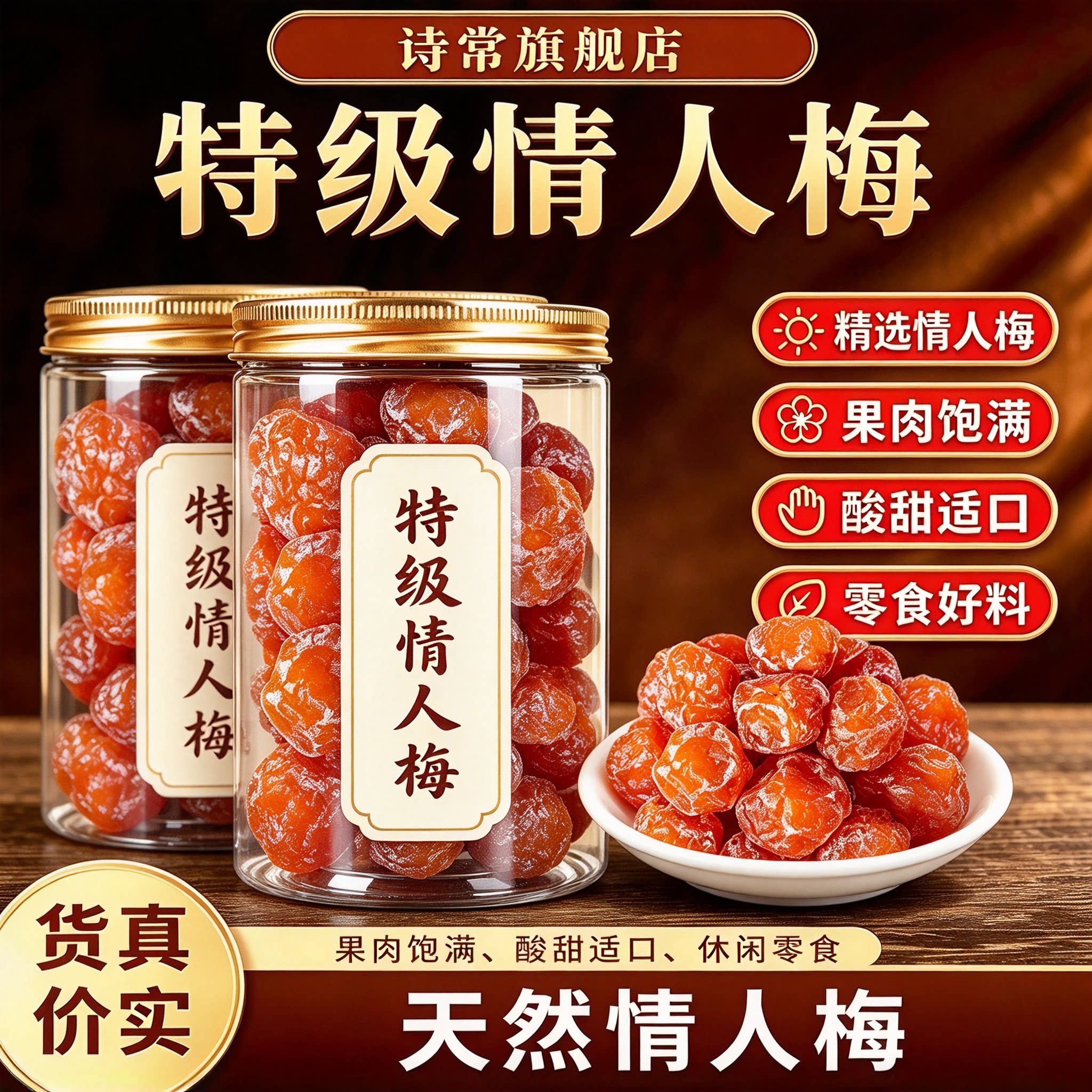 正宗情人梅酸甜梅子果脯蜜饯