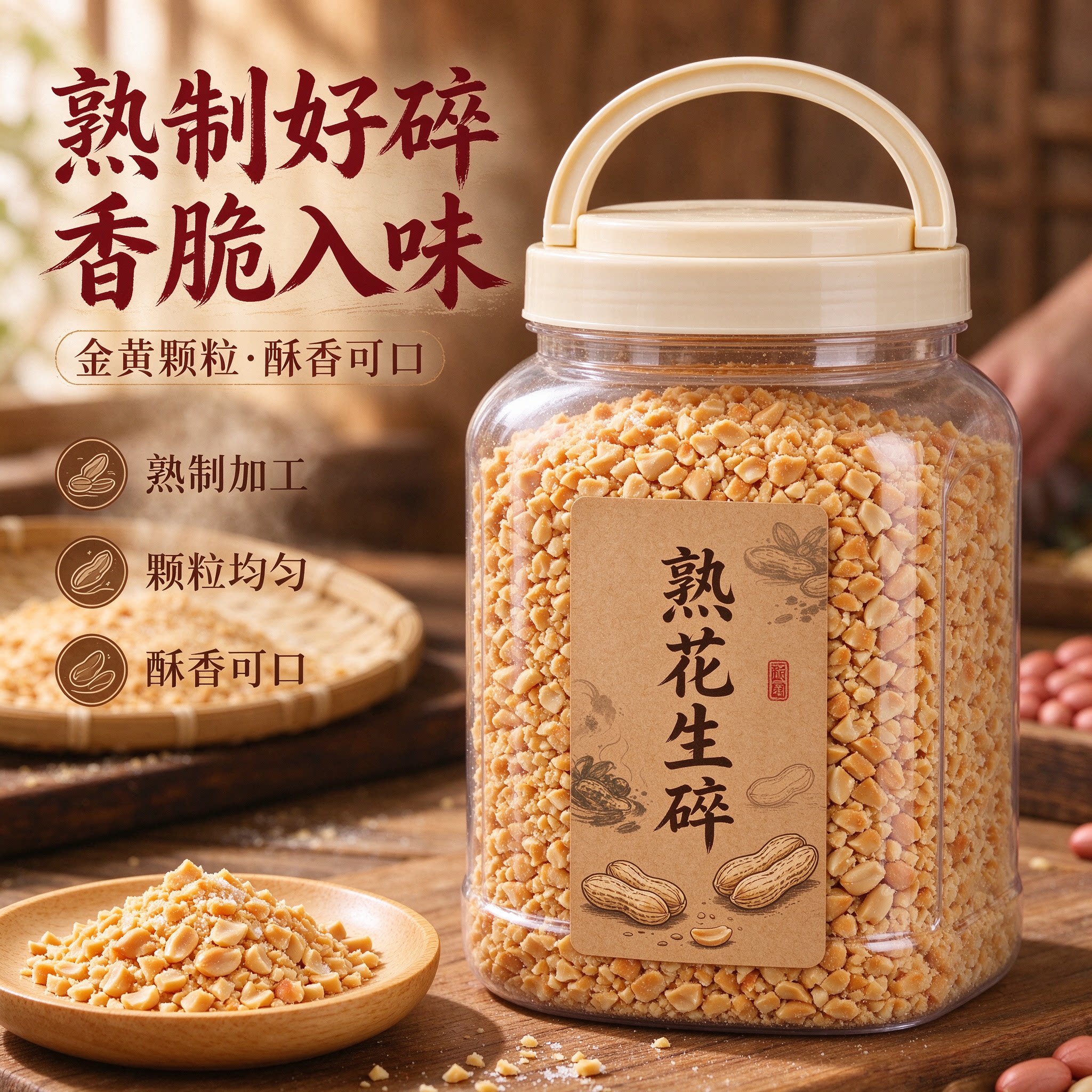 熟花生碎粒火锅冰粉烘焙原料