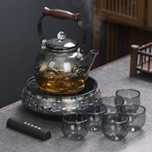 电陶炉煮茶器围炉煮茶小型茶炉银壶家用茶炉烧水电磁炉