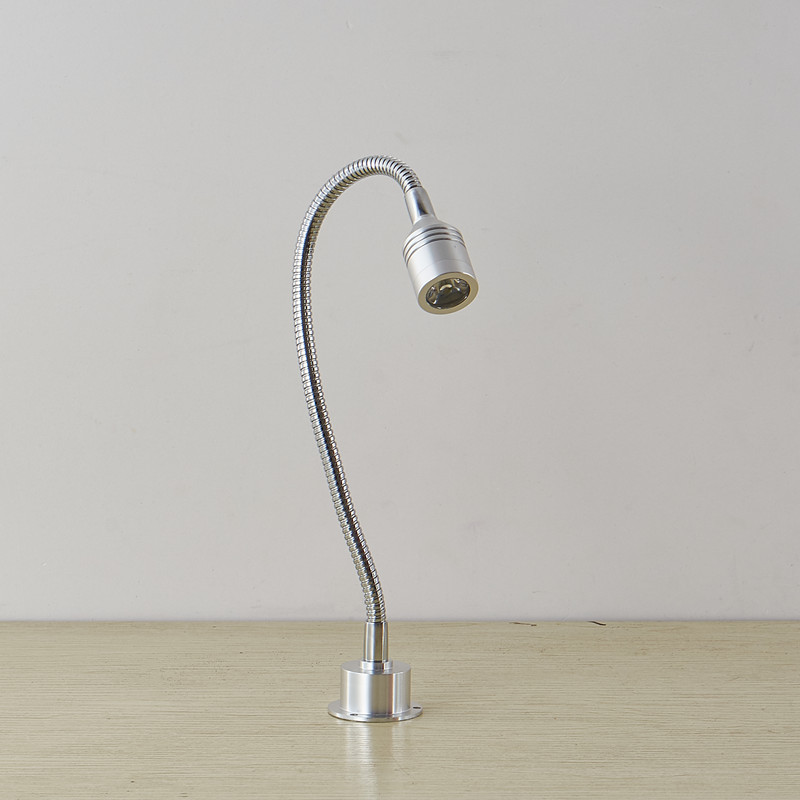 led明装软管射灯1w3w珠宝柜台微型展柜灯照画灯弯管长杆小射灯