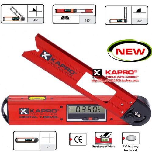 KAPRO数显量角器992水平尺水平仪高精度以色列开普路/嘉宝装修
