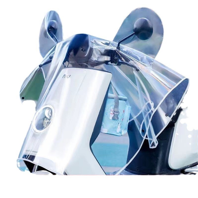电动车车头中控防雨罩透明电瓶车龙头仪表盘挡风被通用透明防水罩
