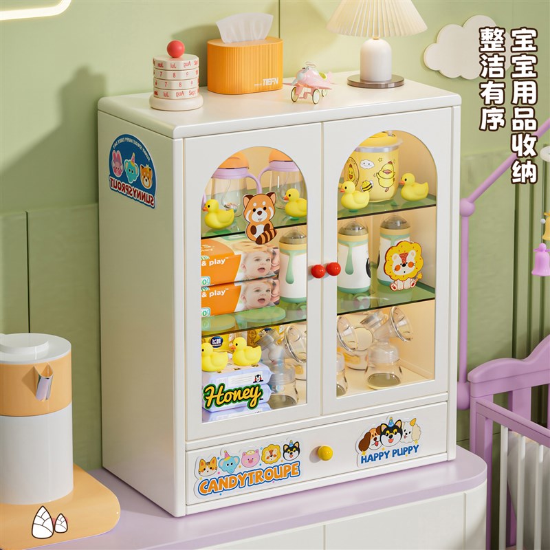 宝宝餐具收纳盒奶瓶收纳箱工具厨房碗筷沥水碗碟架婴儿辅食收纳柜