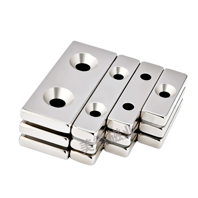 N52方形带沉孔强磁超强吸铁器高强度磁力钕铁硼吸铁石贴片条形