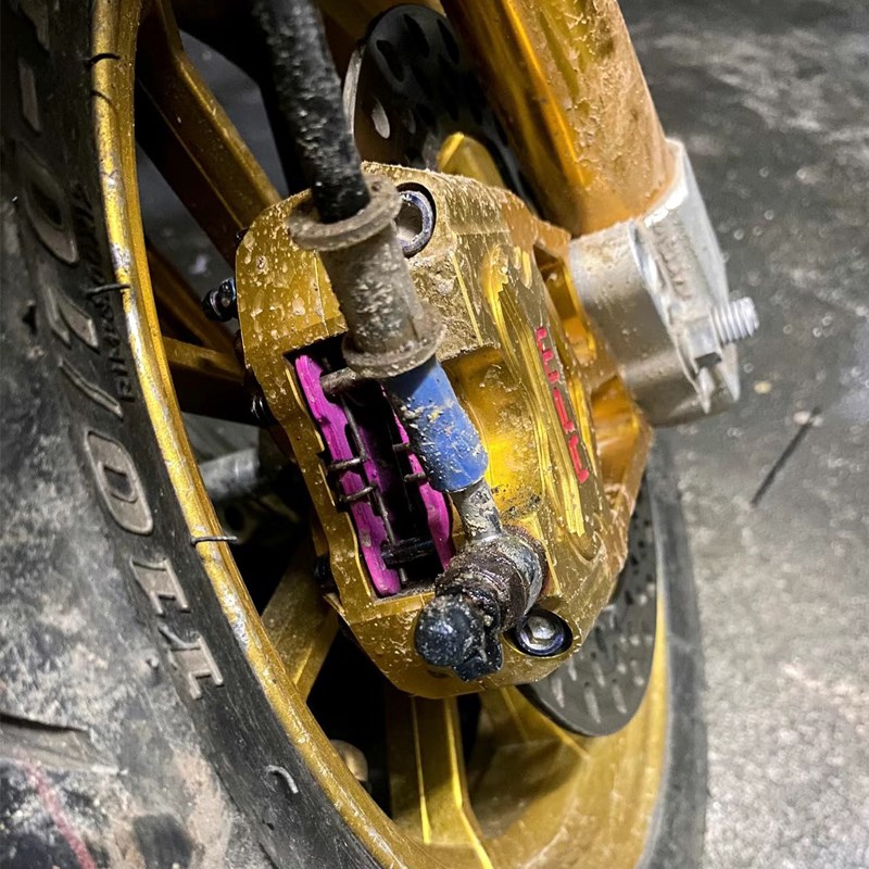 MBS三孔200/220碟刹盘组合电摩改装小螃蟹卡钳前后刹车盘飞机声