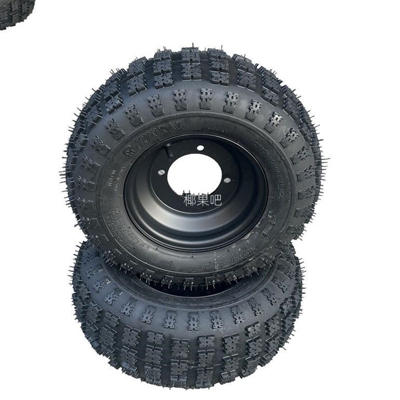 四轮摩托车配件 ATV沙滩车草坪车16X7-8寸蝴蝶花越野轮胎带铁轮毂