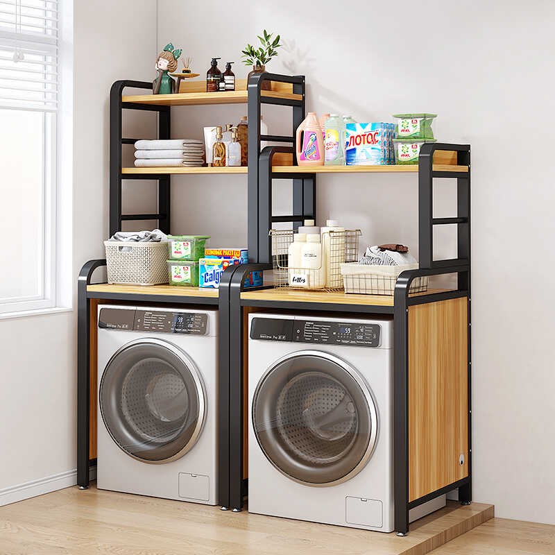 卫生间洗衣机置物架子上方阳台滚筒浴室厕所烘干机多层收纳储物架