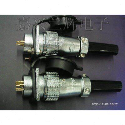 强P20 TP航空插头 连接器-重20 MM 开孔20 5芯