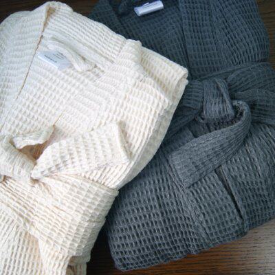 短款 服桑拿柔软舒适竹纤维浴衣短款蜂巢面料吸水 浴袍