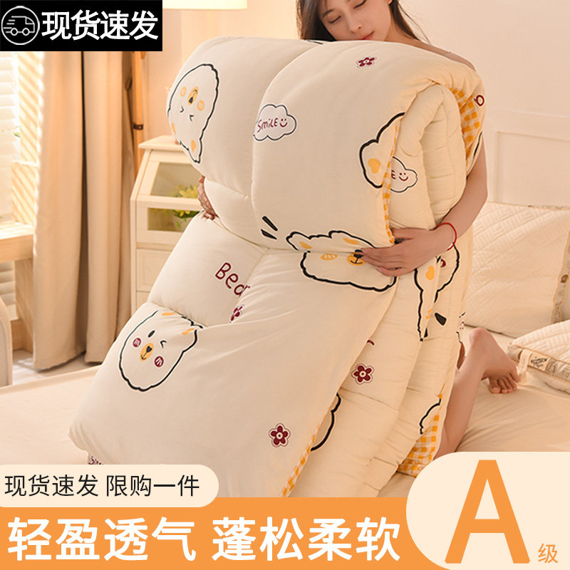 夏季被子冬被加厚四季通用棉被春B秋被芯空调被夏凉被单人宿舍夏,床上用品,化纤被,淘宝优惠券,粉丝福利购,淘宝优惠卷
