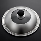 通用透明炒菜锅家用炒锅3蒸锅3036 cm盖子不锈钢432锅盖 可视