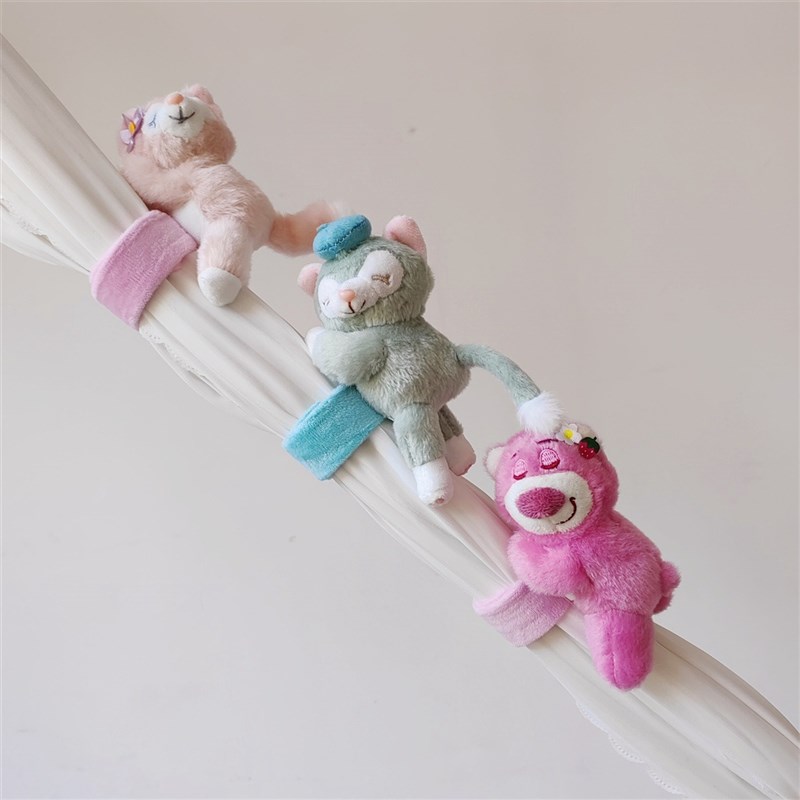 丛林动物窗帘扣可爱窗帘绑带创意可爱韩式窗帘Q绑花窗帘绳收纳拍