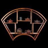 花茶室挂墙博古架实木梨客厅展示多宝阁壁挂红木架收纳装 饰摆件木