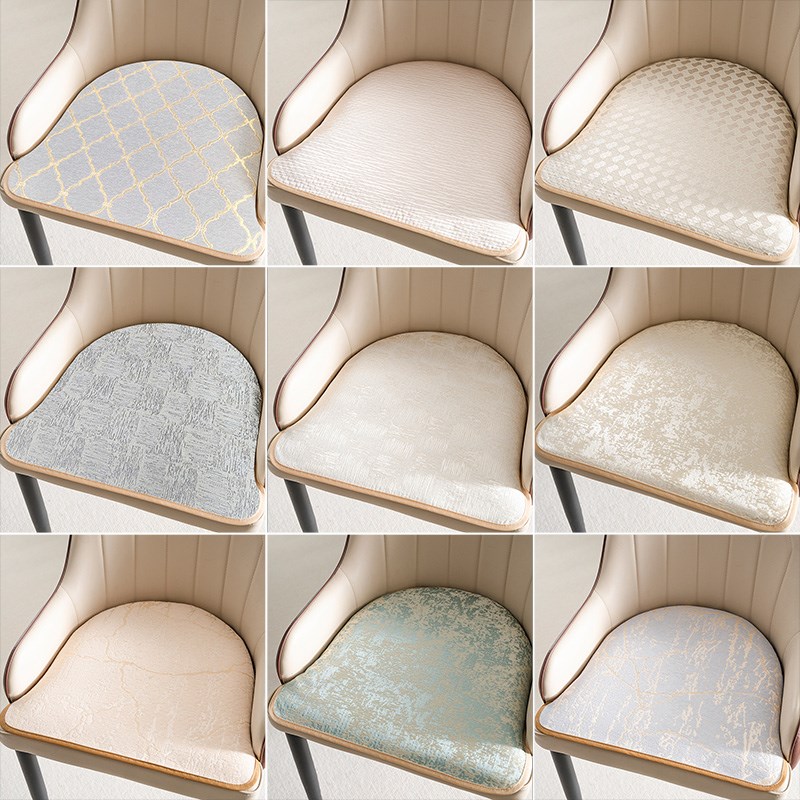 轻奢坐垫椅子垫马蹄形餐椅垫四季通用防滑K定制办公室久坐U型坐垫