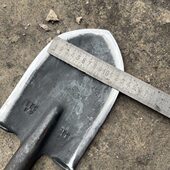 户外兵铲野营锹铲驴友m铲子多功能路铲斧柄工小号装 斧开手工锻打