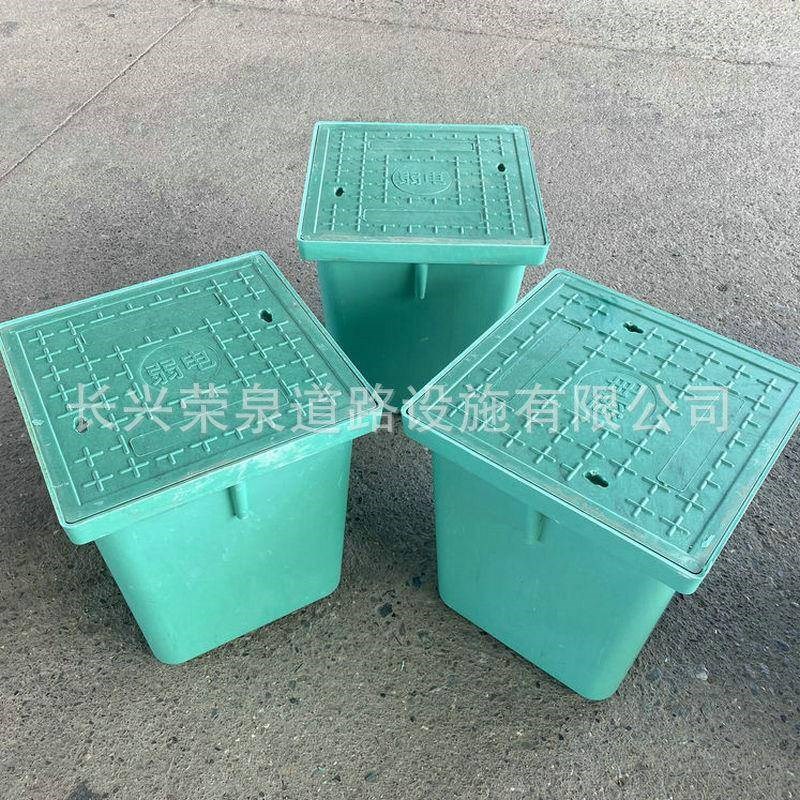 成品手孔井树脂复合一q体式穿线窨井盖弱电井路灯电缆检查井过线
