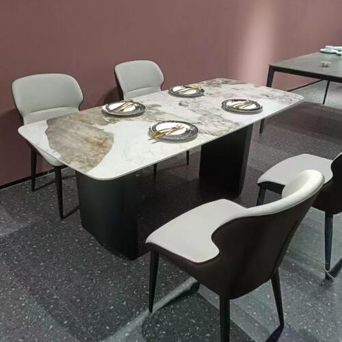 岩板餐桌意板全新清仓石奢轻奢高端极简家用式现代简约岩