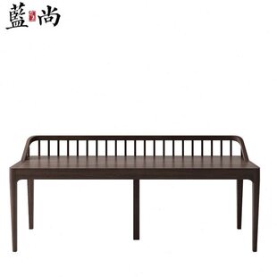家具定制会所简约床凳家用新中式实木长凳尾间民宿样板房现代中式
