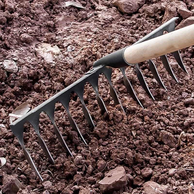 农用耙子钉e耙扒子农具小铁耙农用耙泥耙木柄耙翻土耙落叶耙枯草