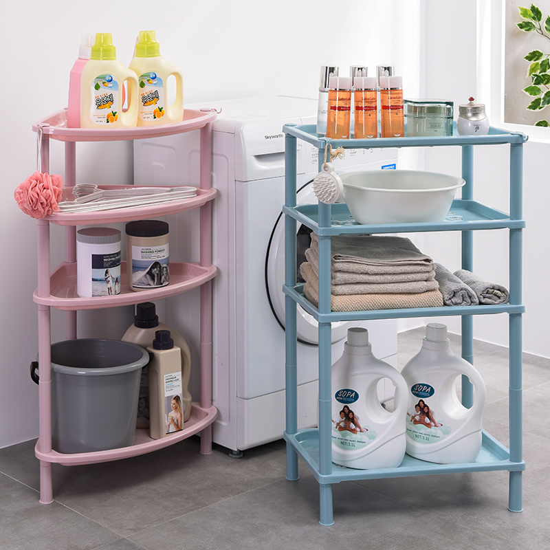 浴室置物架卫生间脸盆架厕所储物架洗手间L收纳架子塑料三角架落