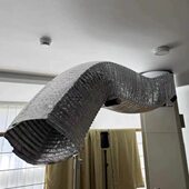 铝箔方形伸缩机中央空调软管保温软连接风机盘管定制外通风管道