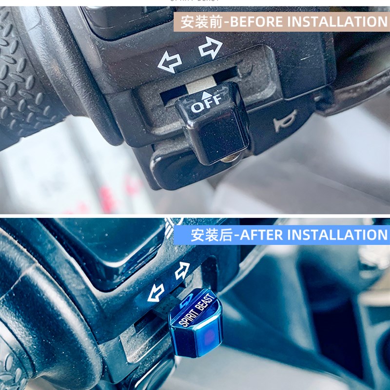 摩托车开关按键改装配件适用铃木GSX250R大灯按钮通用转向键帽