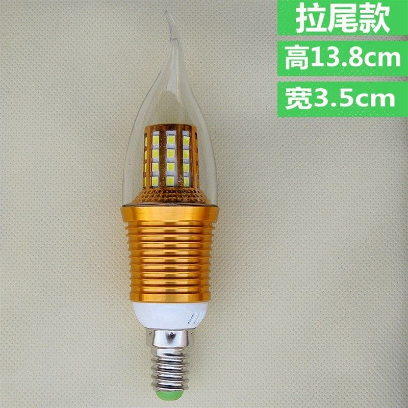 欧美复古奢美LED节能灯泡蜡烛造型豪华家用吊灯E14小螺口辣椒拉尾