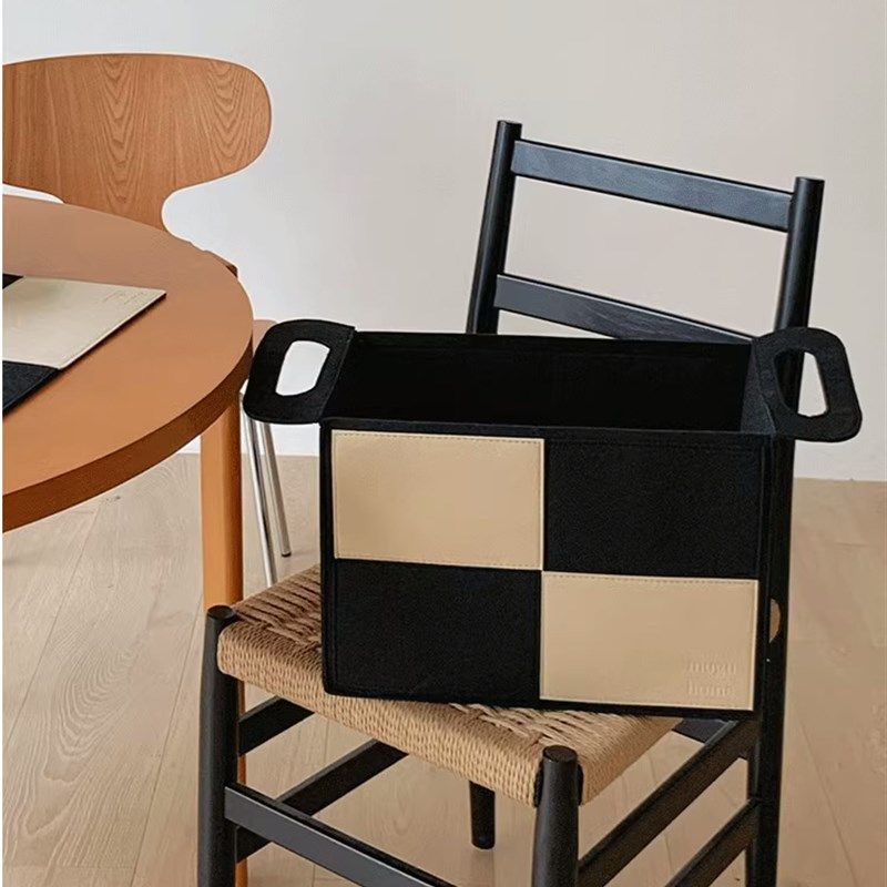 韩式新款 拼色毛毡收纳箱趣味拼色折叠收纳筐杂物置物篮大容量,收纳整理,其他收纳篮,淘宝优惠券,粉丝福利购,淘宝优惠卷