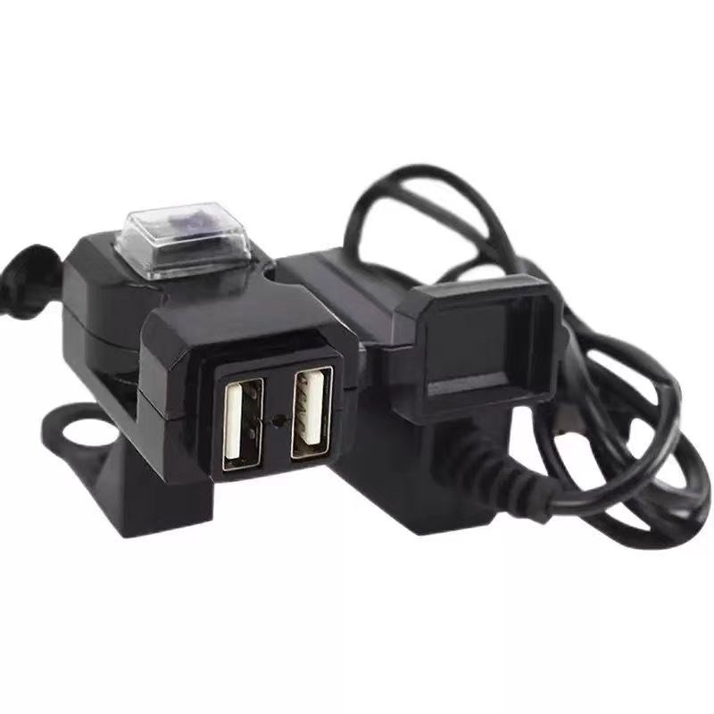 电动摩托车手机充电器超级快充12-24V通用转5V三轮车载充防水快充