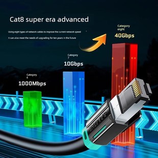 山泽8类网线10g网线游戏工程家用千兆纯铜8芯双绞线8类