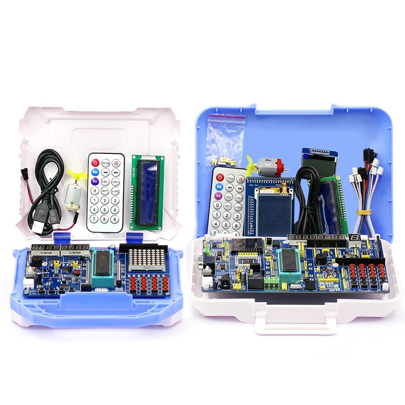 51单片机开发板学习板实验板STC89C52单片机diy套件V2.0 A6A7例程