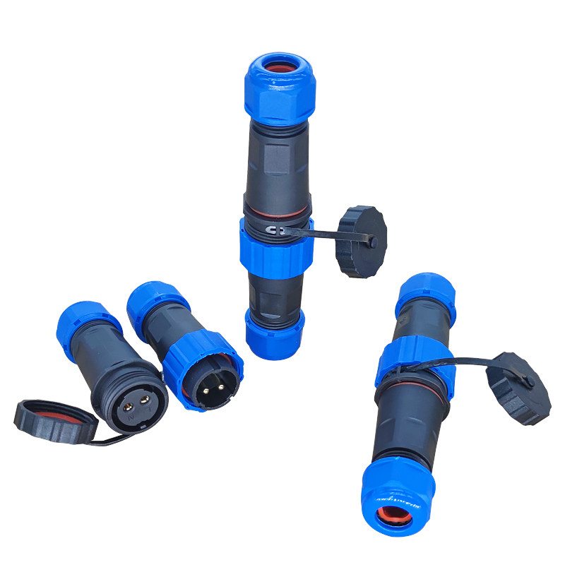 防水免焊接航空插头防雨螺丝式接线连接器2芯3芯4芯5芯公母对接头