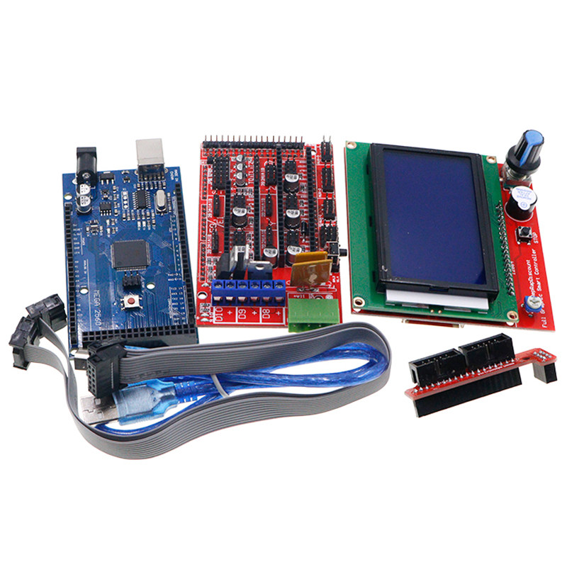 3D打印机套件DIY控制器开发板MEGA2560 R3+12864液晶屏+RAMPS1.4