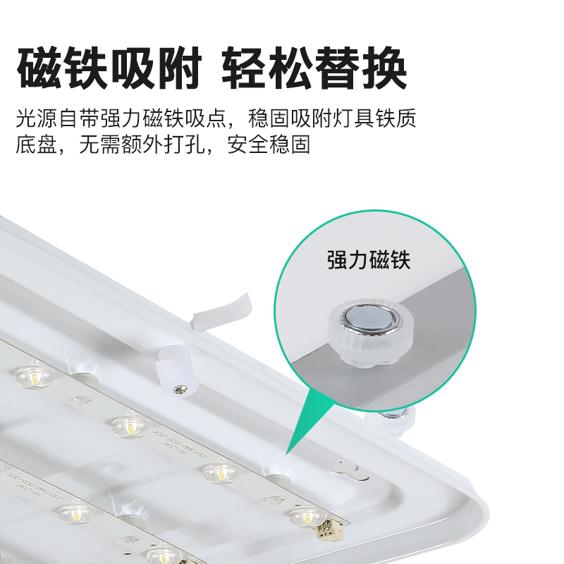 led吸顶灯灯芯替换改造灯板灯带灯盘灯条灯泡长条客厅贴片光源