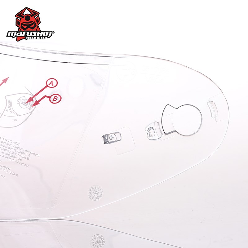马鲁申头盔镜片原装配件B5B1B3RS-3M401RS999全盔覆式防雾镜片