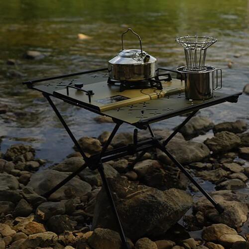 户外露营折叠战术桌轻量IGT炉架桌便携折叠桌车载桌野餐铝板桌子