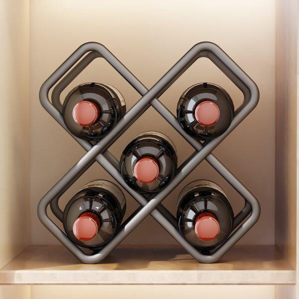 客厅轻奢高档红酒架收纳置物架酒柜架托餐边柜葡萄酒瓶摆放架摆件