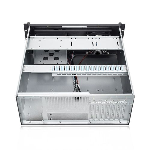 4U机架深450MM带光驱位安防监控录像存储工业电脑ATX电源工控机箱