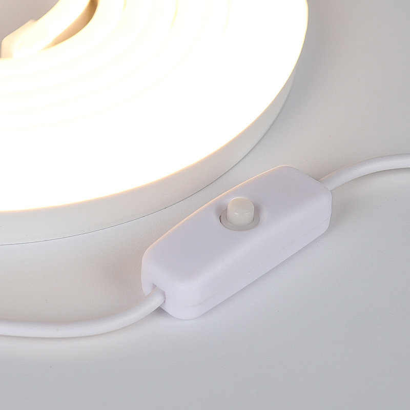 USB氛围灯可充电自粘遥控led灯条床头电脑桌面手办人体感应踢脚线