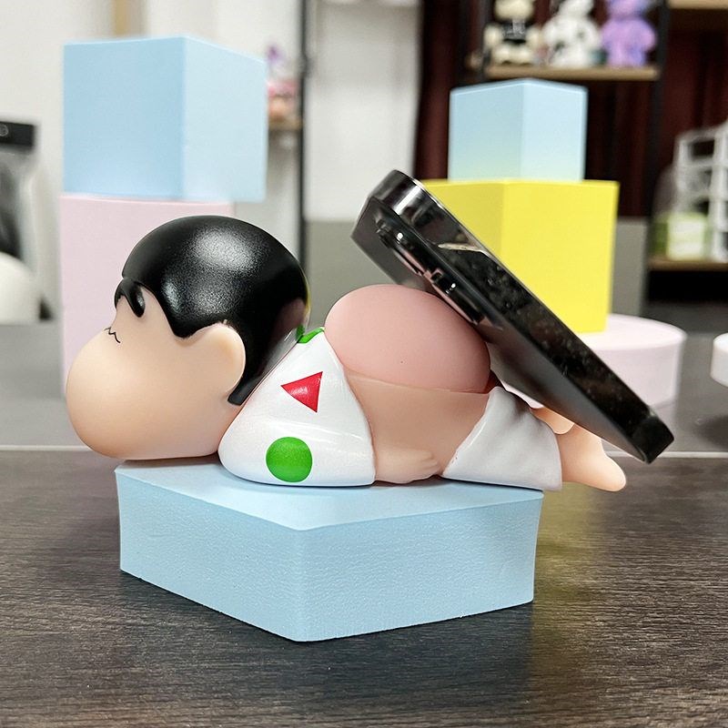 蜡笔小新手办捏捏乐屁屁乐车载装饰桌面摆件创意解压礼物手机支架