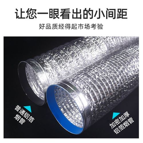 油烟机排风管管道排烟管家用抽烟机排气管油烟管加厚铝箔管子配件