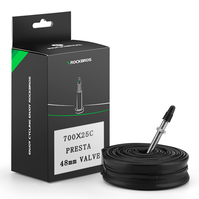 洛克兄弟公路车内胎自行车轮胎700C/23 25 28 35美法嘴丁基胶内胎