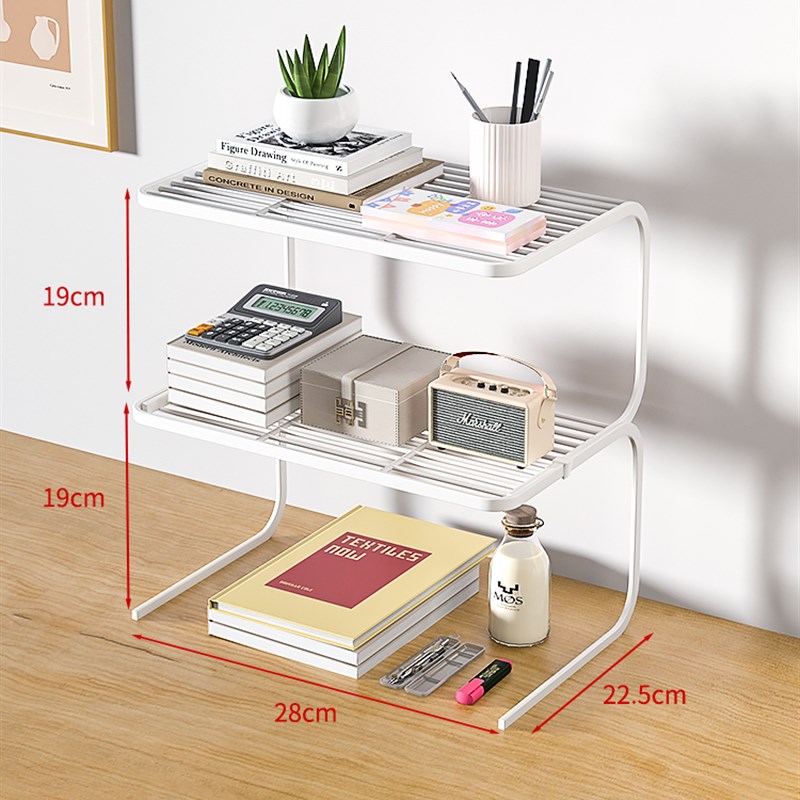 桌面收纳置物架书桌组合书架办公室工位托架整理架U办公桌多层架