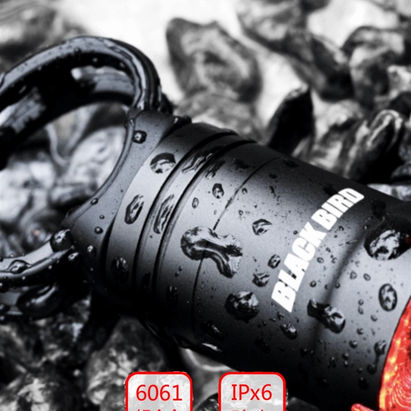 黑鸟自行车尾灯智能感应刹车灯骑行装备山地车公路车RL1夜骑尾灯